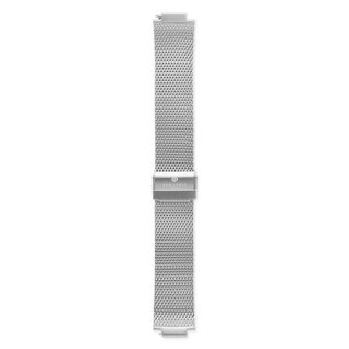 Sem Lewis Moorgate steel mesh watch strap 24 mm silver colored