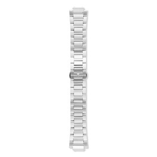 Sem Lewis Moorgate steel watch strap 24 mm silver colored