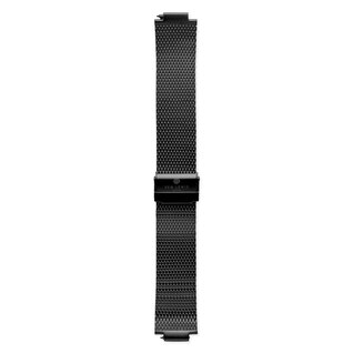 Sem Lewis Moorgate Mesh-Edelstahl Uhrenarmband 24 mm schwarz