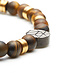 Sem Lewis Piccadilly South Kensington beaded bracelet brown and gold colored