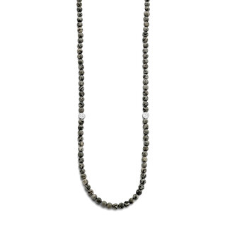 Sem Lewis Piccadilly South Kensington beaded necklace grey