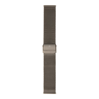 Sem Lewis Metropolitan cinturini per orologi in maglia d'acciaio 24 mm gunmetal