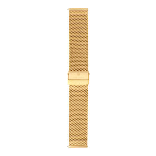 Sem Lewis Metropolitan Mesh-Edelstahl Uhrenarmband 24 mm goldfarben