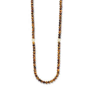 Sem Lewis Piccadilly South Kensington beaded necklace brown