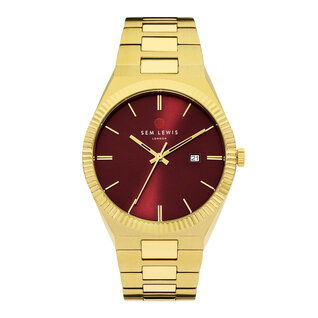 Sem Lewis Aldgate East watch gold coloured and red