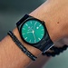 Sem Lewis Aldgate East montre noir et vert