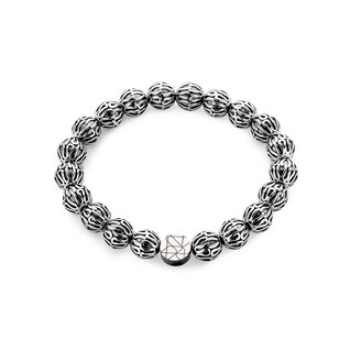 Sem Lewis Piccadilly South Kensington bracelet en perles couleur argent