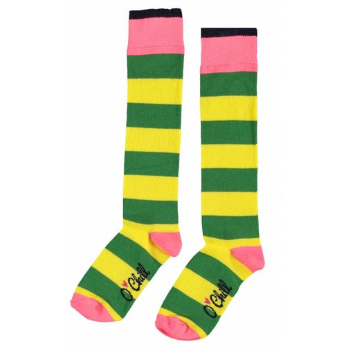 O'Chill O'Chill meiden gestreepte sokken Yellow Green O'Chill O'Chill meiden gestreepte sokken Yellow Green