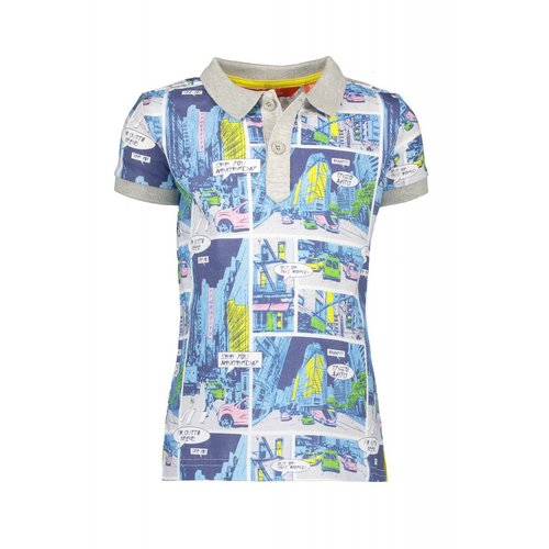 TYGO & vito TYGO & vito jongens polo t-shirt aop STRIP TYGO & vito TYGO & vito jongens polo t-shirt aop STRIP