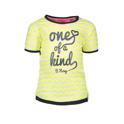 B.Nosy B.Nosy baby meisjes zigzag t-shirt B.Nosy B.Nosy baby meisjes zigzag t-shirt