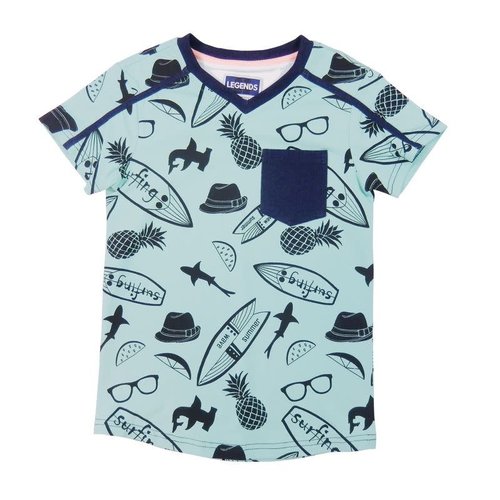 Legends jongens t-shirt All over surfprint Legends jongens t-shirt All over surfprint