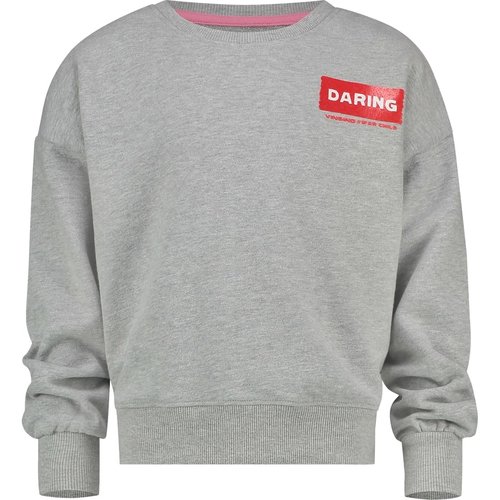 Vingino Vingino meiden Warchild sweater Nour Grey Vingino Vingino meiden Warchild sweater Nour Grey