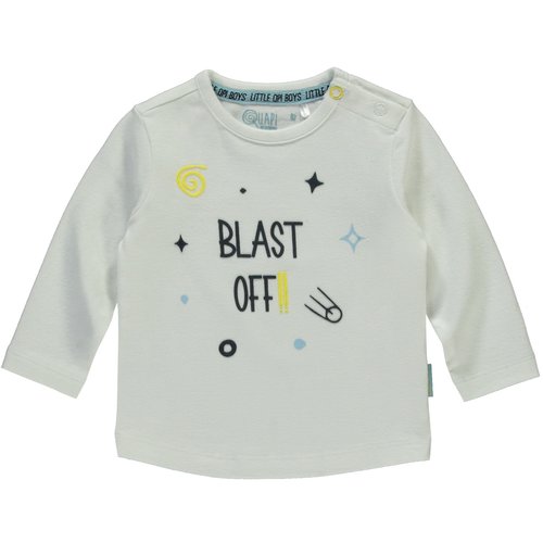 Quapi Quapi newborn jongens shirt Xammie wit