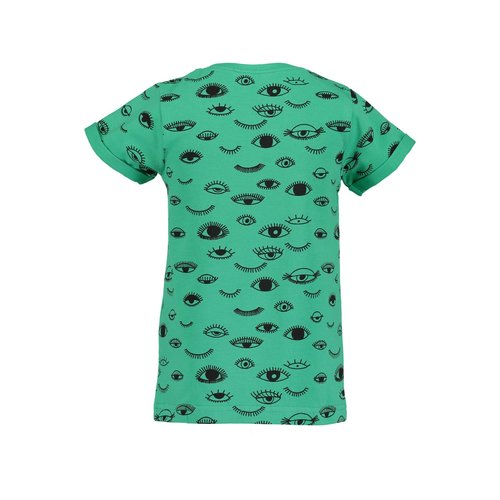 Blue Seven meisjes t-shirt aop Shiny Brand Green