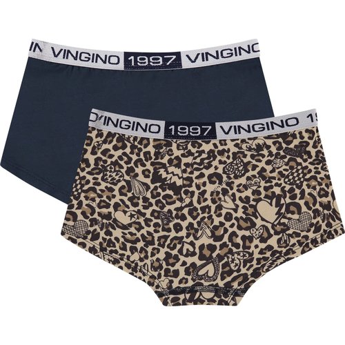 Vingino Vingino meiden ondergoed boxers 2-pack Leopard Love Vingino Vingino meiden ondergoed boxers 2-pack Leopard Love