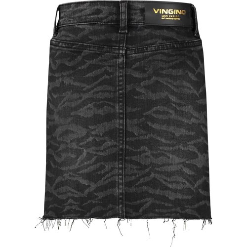 Vingino Vingino meiden jeans rok Darla Black Vintage