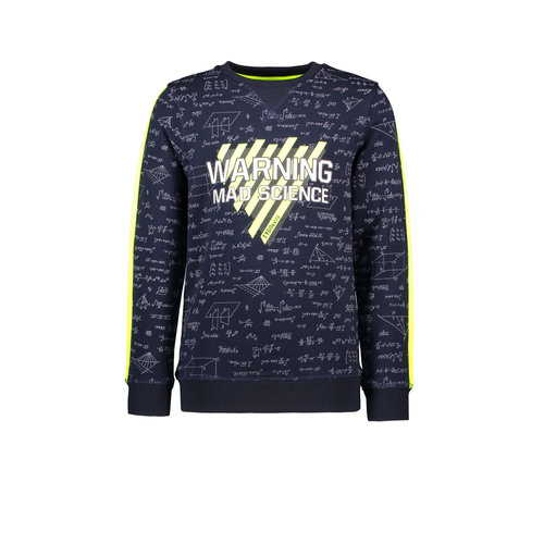 TYGO & vito TYGO & vito jongens sweater Warning Navy TYGO & vito TYGO & vito jongens sweater Warning Navy