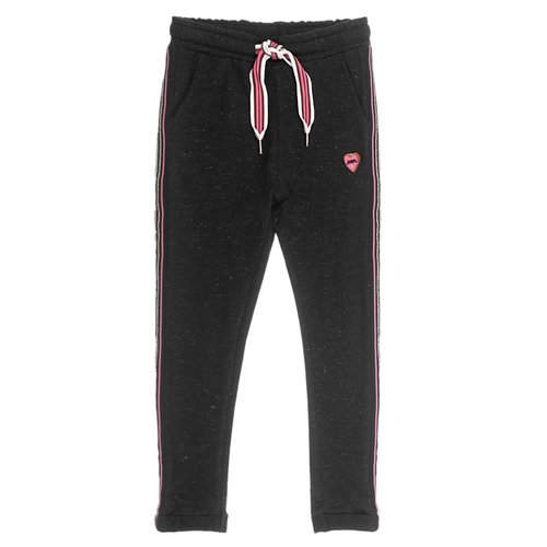 Jubel Jubel meisjes joggingbroek Zwart met streepjes bies Jubel Jubel meisjes joggingbroek Zwart met streepjes bies