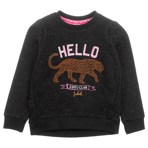 Jubel Jubel meisjes sweater hello Zwart Jubel Jubel meisjes sweater hello Zwart