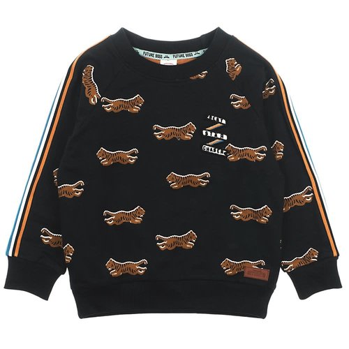 Sturdy Sturdy jongens sweater tijger Zwart Sturdy Sturdy jongens sweater tijger Zwart