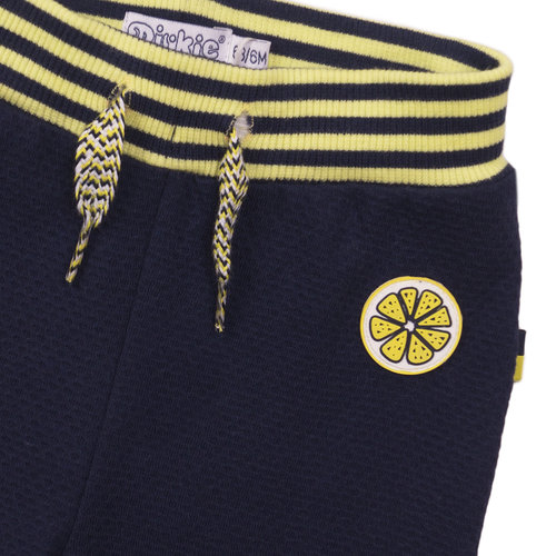 Dirkje Dirkje baby meisjes joggingbroek Lemon Navy Yellow