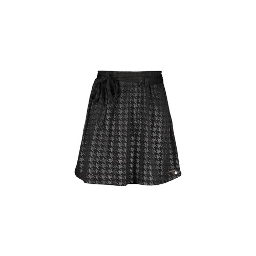 Elle Chic Elle Chic meiden rok Black waxed pied-de-poule