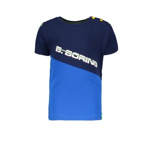 B.Nosy B.Nosy baby jongens t-shirt B.Boring Electric Blue