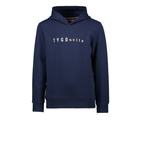 TYGO & vito TYGO & vito jongens hoodie Navy S21 TYGO & vito TYGO & vito jongens hoodie Navy S21