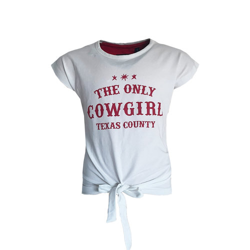 Topitm Topitem meisjes t-shirt Kiddy Up off White Topitm Topitem meisjes t-shirt Kiddy Up off White