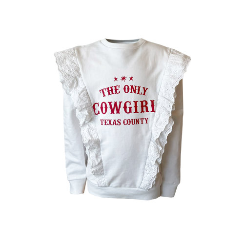 Topitm Topitem meisjes sweater Tessa off White Topitm Topitem meisjes sweater Tessa off White