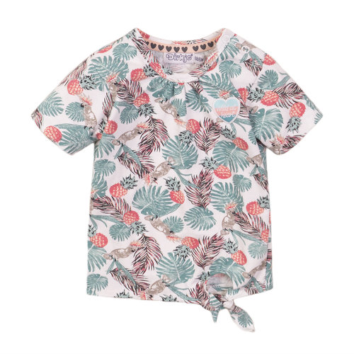 Dirkje Dirkje baby meisjes t-shirt Wild At Heart Multi Color Dirkje Dirkje baby meisjes t-shirt Wild At Heart Multi Color
