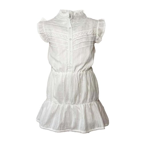 Topitm Topitm meiden jurk Dot lace off White Topitm Topitm meiden jurk Dot lace off White