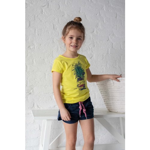 Quapi Quapi meisjes t-shirt Fauna Lemon Yellow