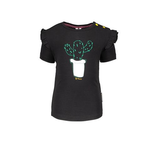 B.Nosy B.Nosy baby meisjes t-shirt Cactus Black B.Nosy B.Nosy baby meisjes t-shirt Cactus Black