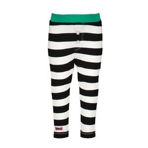 B.Nosy B.Nosy baby meisjes legging Cheer Black White Stripe