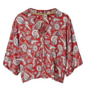 LEVV Levv meiden Kimono Minke Stone Red Paisley