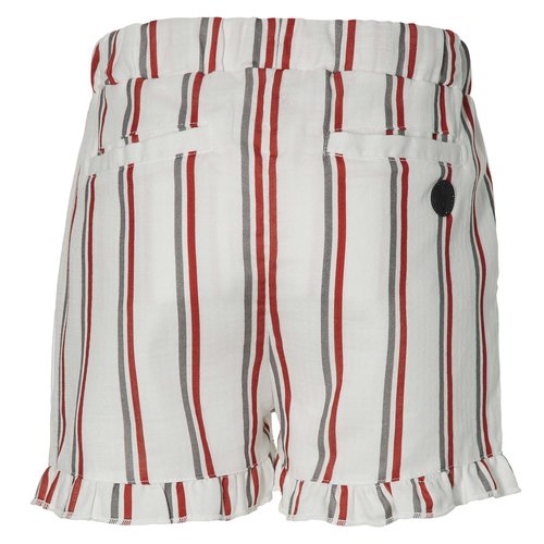 LEVV Levv meiden linnen korte broek Mirei White Stripe