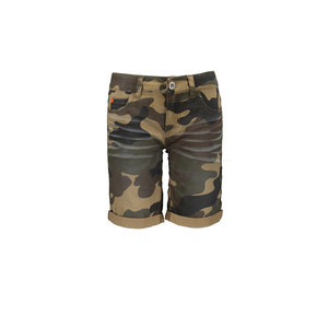 TYGO & vito TYGO & vito jongens korte broek stretch Camou Army