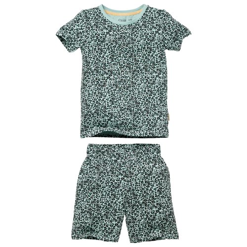 Quapi Quapi jongens pyjama Pim Green Leopard aop Quapi Quapi jongens pyjama Pim Green Leopard aop