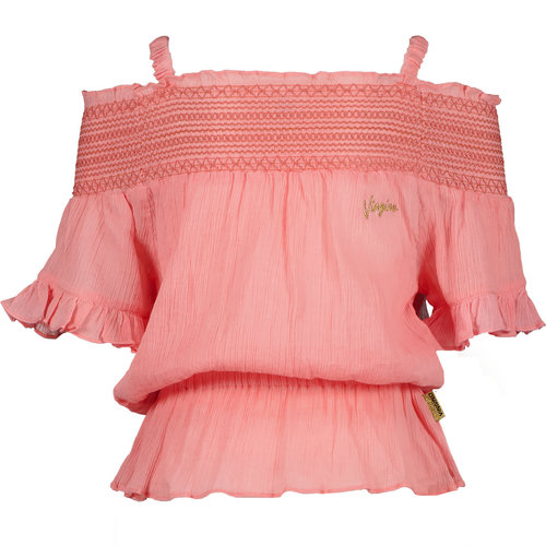 Vingino Vingino meiden t-shirt Hezna Coral Pink Vingino Vingino meiden t-shirt Hezna Coral Pink
