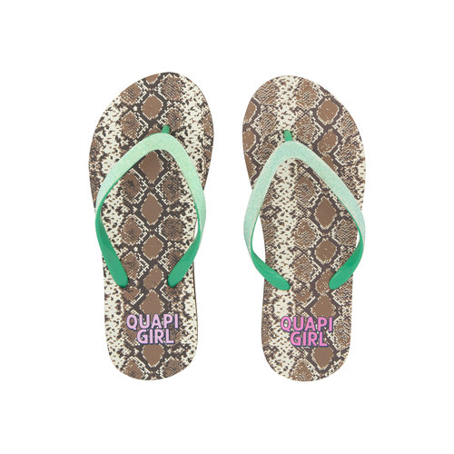 Quapi Quapi meisjes slippers Anika Snake aop Quapi Quapi meisjes slippers Anika Snake aop