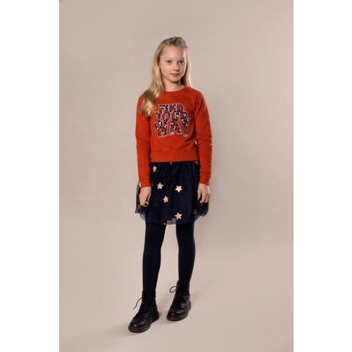 DJ Dutchjeans DJ Dutch meisjes sweater Find Your Way Rusty Brown