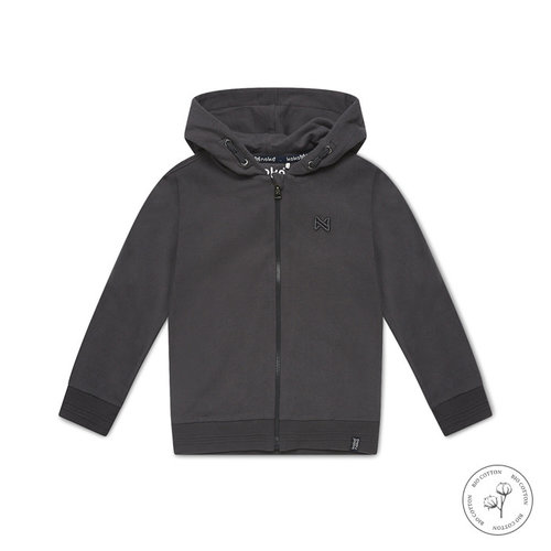 Koko Noko Koko Noko jongens Bio Cotton vest Nero Grey Koko Noko Koko Noko jongens Bio Cotton vest Nero Grey