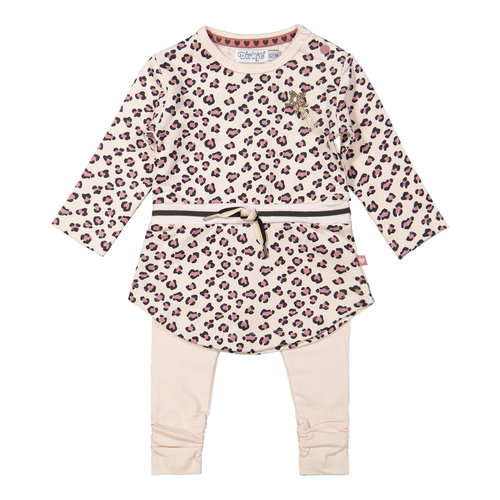 Dirkje Dirkje baby meisjes setje panterprint ao Soft Pink Dirkje Dirkje baby meisjes setje panterprint ao Soft Pink