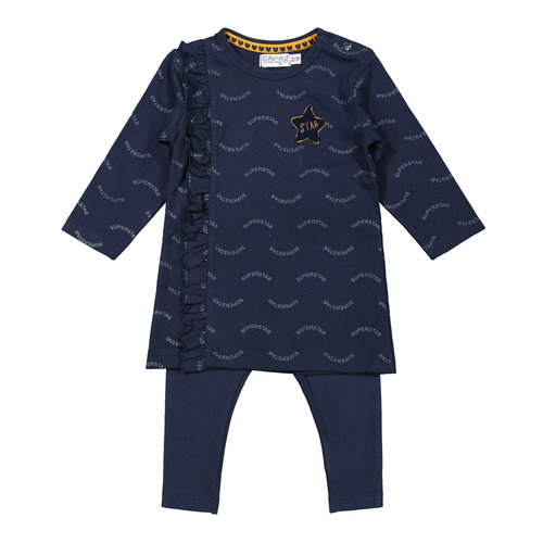 Dirkje Dirkje baby meisjes setje Superstar Navy