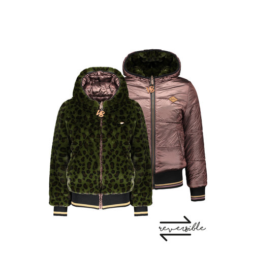 NoBell NoBell meiden reversible winterjas Bombai Army Green NoBell NoBell meiden reversible winterjas Bombai Army Green