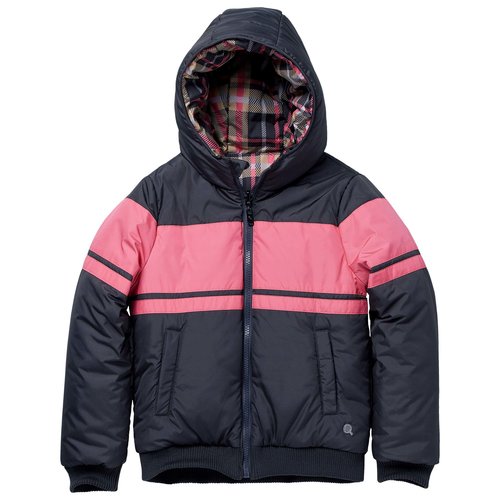Quapi Quapi meisjes reversible winterjas Kaylen aop Grey Check Quapi Quapi meisjes reversible winterjas Kaylen aop Grey Check
