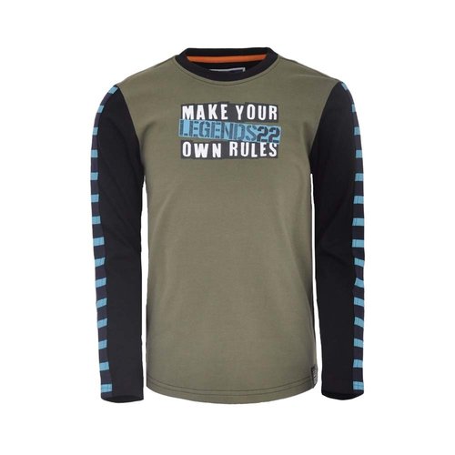 Legends Legends jongens shirt Gijs Olive Green Legends Legends jongens shirt Gijs Olive Green