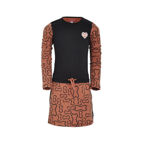 Lovestation Love Station meiden jurk Femke Brown Lovestation Love Station meiden jurk Femke Brown