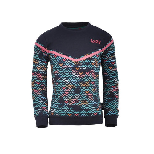 Lovestation Love Station meiden sweater Charlotte Blue Lovestation Love Station meiden sweater Charlotte Blue